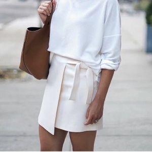 Topshop Utility Wrap Tie Mini Skirt